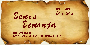 Denis Demonja vizit kartica